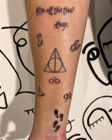 harry potter tattoo|margot robbie harry potter tattoo.